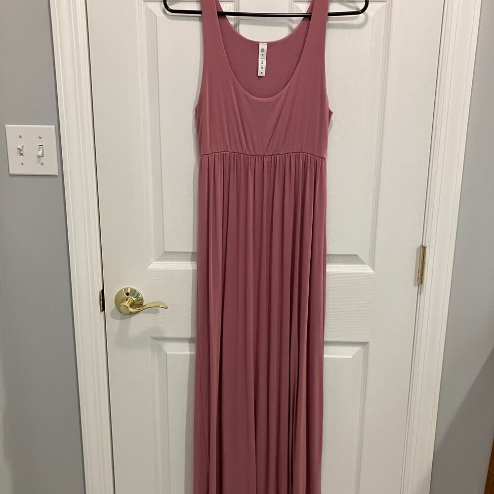 *Maternity* Women's Long Dress – Sleeveless Empire Waist - Picture 5 of 5